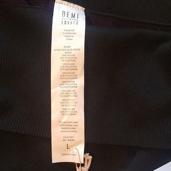 Fabletics Demi Lovato NWT leggings L - Picture 4 of 6